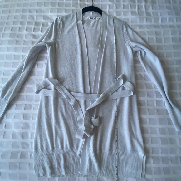 Gap Linen Blend Cardigan Light Baby Blue - Picture 8 of 11